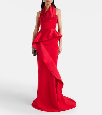 slip satin dress Long Sleeve Satin Slip Dress in Bisque  Hijabglamour
