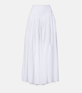 Juniper gathered linen midi skirt | Gabriela Hearst