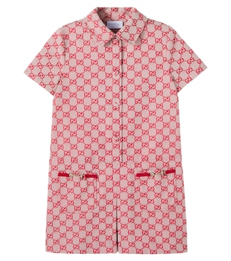 GG cotton-blend canvas dress | Gucci Kids