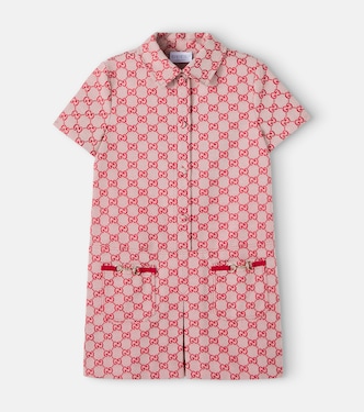 GG cotton-blend canvas dress | Gucci Kids