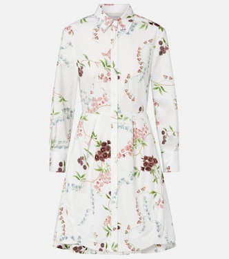Floral cotton poplin shirt dress | Erdem