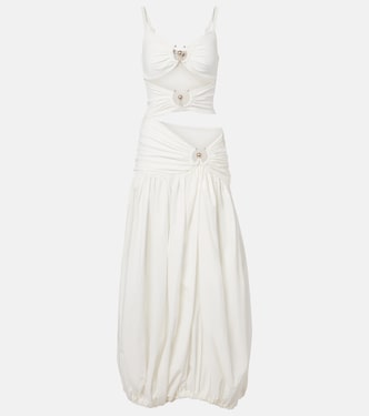 Orbit cutout ruched jersey maxi dress | Christopher Esber