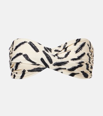 Haut de bikini bandeau à imprimé | Johanna Ortiz