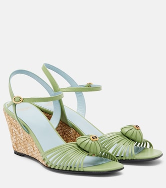Sandali Cœur Royal in pelle con zeppa | Valentino Garavani