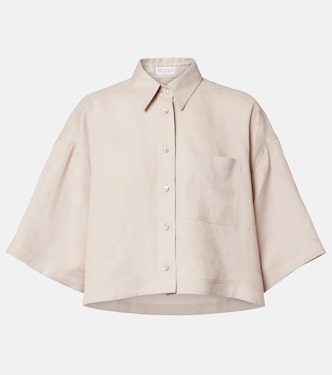 Camisa oversized de lino | Brunello Cucinelli