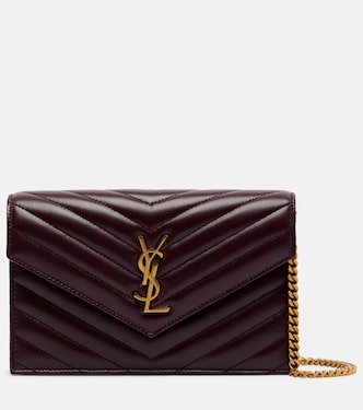 Cassandre Envelope leather wallet on chain | Saint Laurent