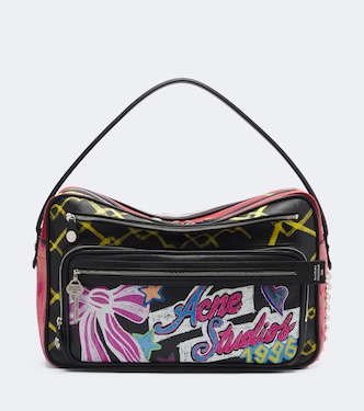 Camero Camera printed leather shoulder bag | Acne Studios