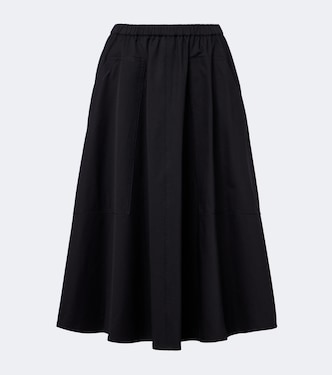 Cotton midi skirt | Vince