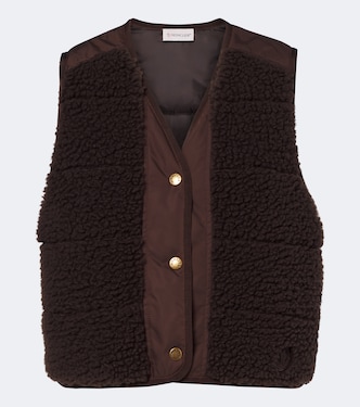 Paneled teddy vest | Moncler