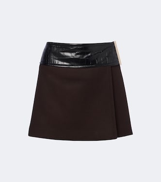 Virgin wool wrap skirt | Sportmax