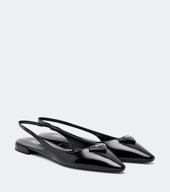 Ballerines slingback en cuir | Prada