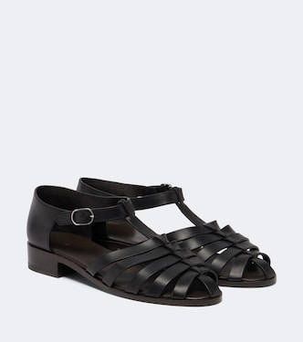 Phoebe leather sandals  | The Row