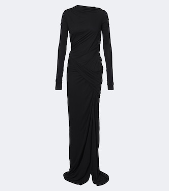 Lilies Shailee draped open-back jersey gown | Rick Owens