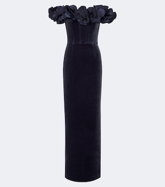Vestido de fiesta Rosette de terciopelo | Rebecca Vallance