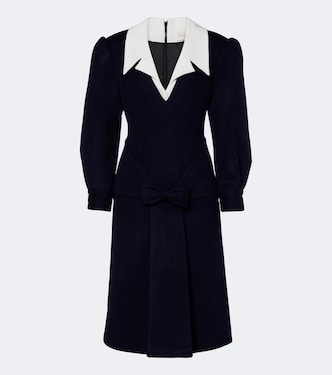 Midikleid aus Woll-Samt | Shushu/Tong