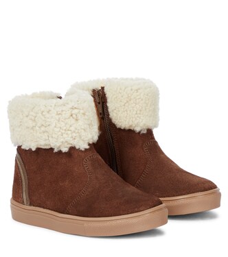 Chubby shearling-lined ankle boots | Petit Nord
