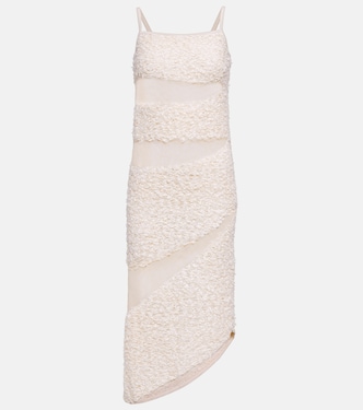Paneled linen-blend gown | Dion Lee