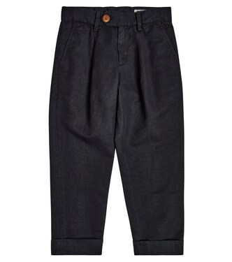 Linen and cotton pants | Brunello Cucinelli Kids
