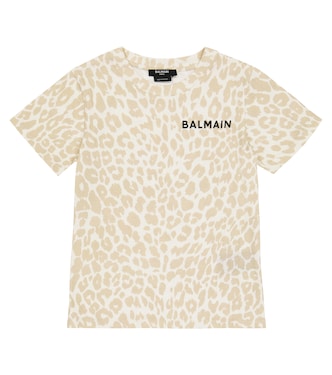 Leopard-print T-shirt | Balmain Kids