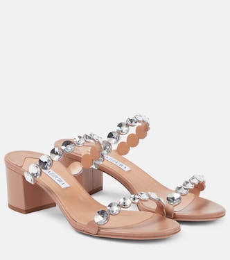 Verzierte Sandalen Tequila aus Leder | Aquazzura