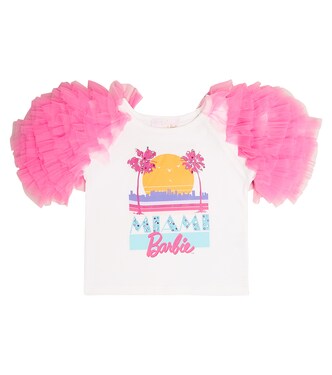 x Barbie® Miami Shores tulle-trimmed cotton T-shirt | Tutu Du Monde