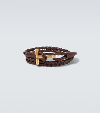 T braided leather bracelet | Tom Ford