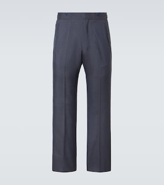 Mohair and silk straight pants | Prada