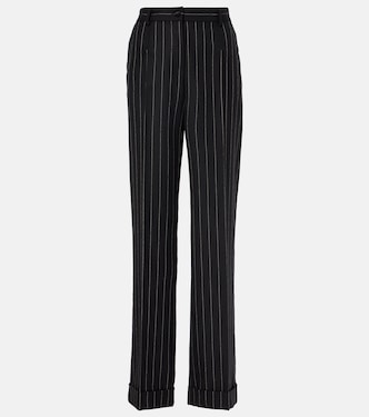 Pantalon droit rayé en laine | Dolce&Gabbana