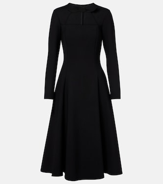 Cutout wool-blend cocktail dress | Oscar de la Renta