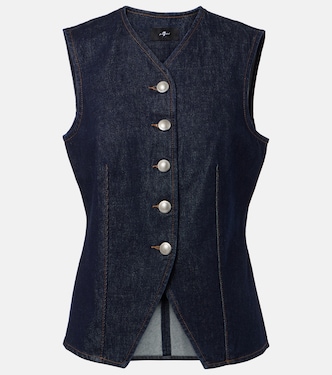 Lady denim vest | 7 For All Mankind