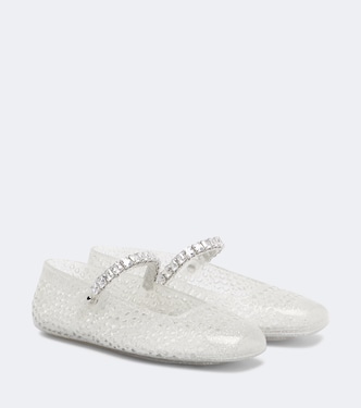 Jelly embellished PU Mary Jane flats | Jimmy Choo