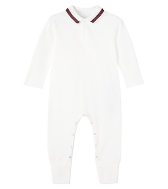 Baby cotton-blend onesie | Gucci Kids
