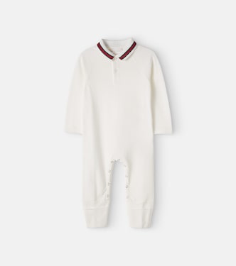 Baby cotton-blend onesie | Gucci Kids