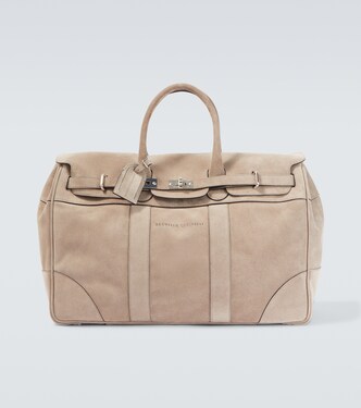 Weekender aus Veloursleder | Brunello Cucinelli