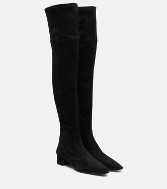 Remi 35 suede over-the-knee boots | Aquazzura