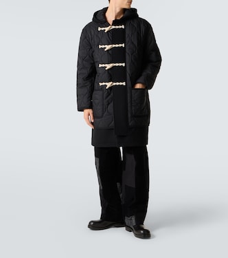 ジャケット・アウター COMME des GARCONS HOMME 09AW Duffle Coat Quilted wool duffel coat in black - Comme Des Garcons Homme