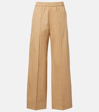 Cotton drill wide-leg pants | Jil Sander