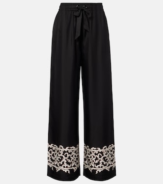 Sundia silk wide-leg pants | Rebecca Vallance