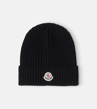 Logo ribbed-knit wool beanie | Moncler Enfant