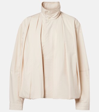 Pleated cotton satin jacket | Lemaire