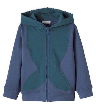 Printed cotton jersey zip-up hoodie | Stella McCartney Kids