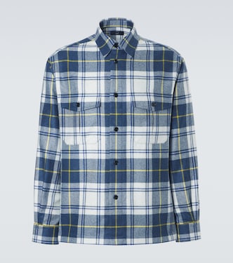 Plaid cashmere overshirt | Dunhill