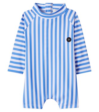 Baby Migjorn striped rashguard swimsuit | 1 + in the Family