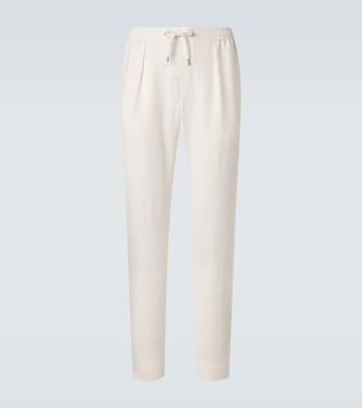 Gerade Hose aus Seide und Leinen | Ralph Lauren Purple Label