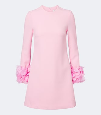 Reffie floral-appliqué crêpe minidress | Safiyaa