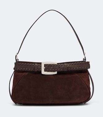 Borsa a spalla Brooklyn Small in suede | Staud