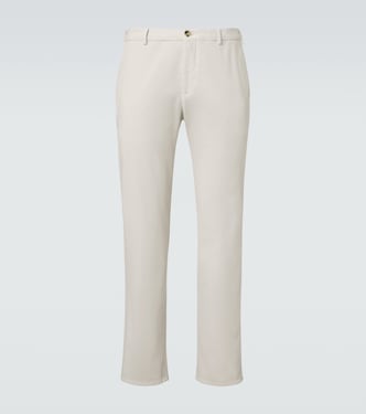 Cotton-blend straight chinos | Agnona