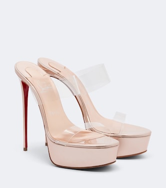 Mules Just Nothing con plateau in pelle | Christian Louboutin