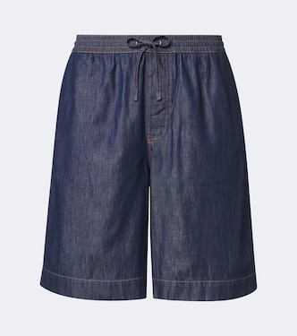 Shorts Anagram in chambray di cotone | Loewe
