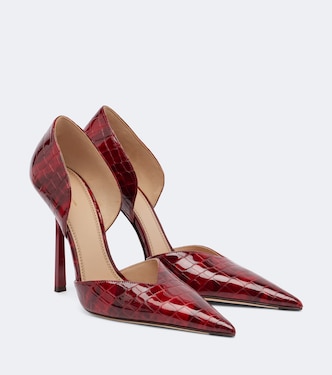 Victoria croc-effect leather pumps | Victoria Beckham